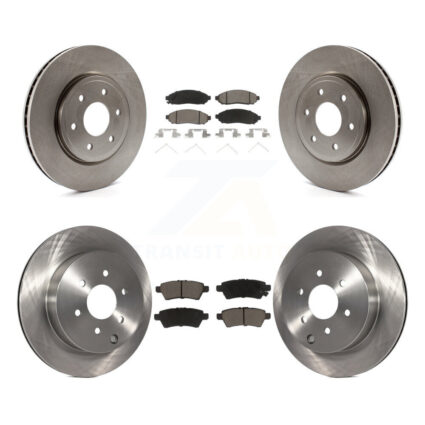 Front Rear Disc Brake Rotors And Ceramic Pads Kit For Nissan Pathfinder K8C-101250