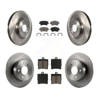 Front Rear Brake Rotors Ceramic Pad Kit For 07-08 Mercedes-Benz SLK280 With Sport Package K8C-101269