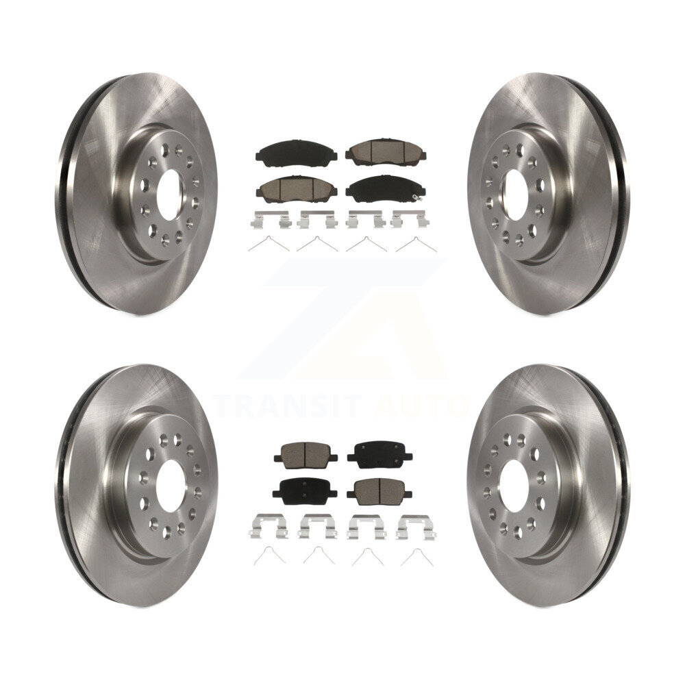 Front Rear Brake Rotors & Ceramic Pad Kit For Chevrolet Traverse GMC Acadia Buick Enclave K8C-101277
