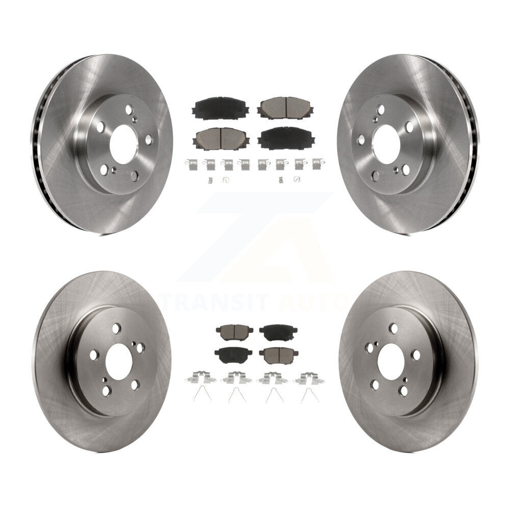 Front Rear Disc Brake Rotors And Ceramic Pads Kit For Lexus CT200h K8C-101287