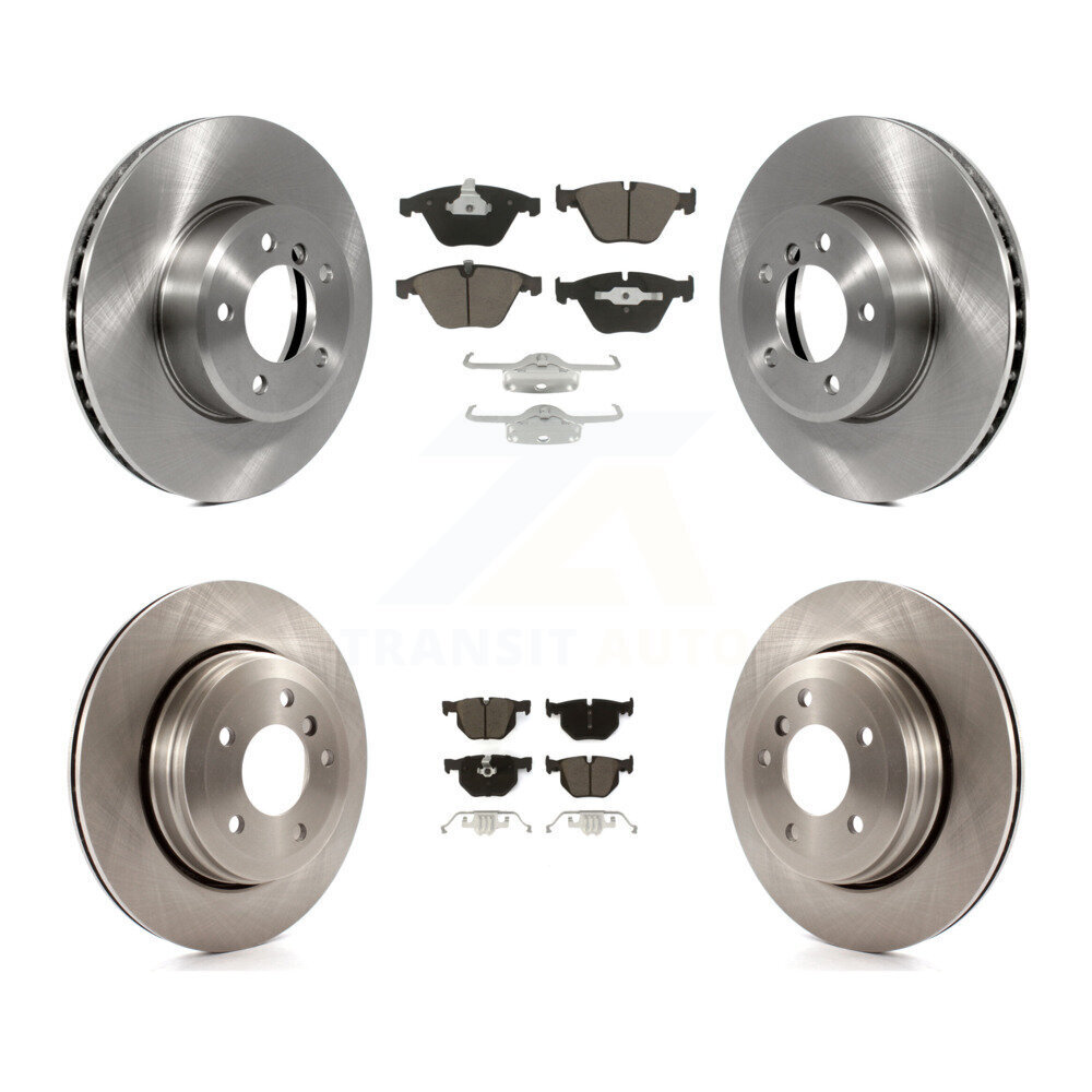 Front Rear Disc Brake Rotors And Ceramic Pads Kit For BMW 530i 525i 528i K8C-101289