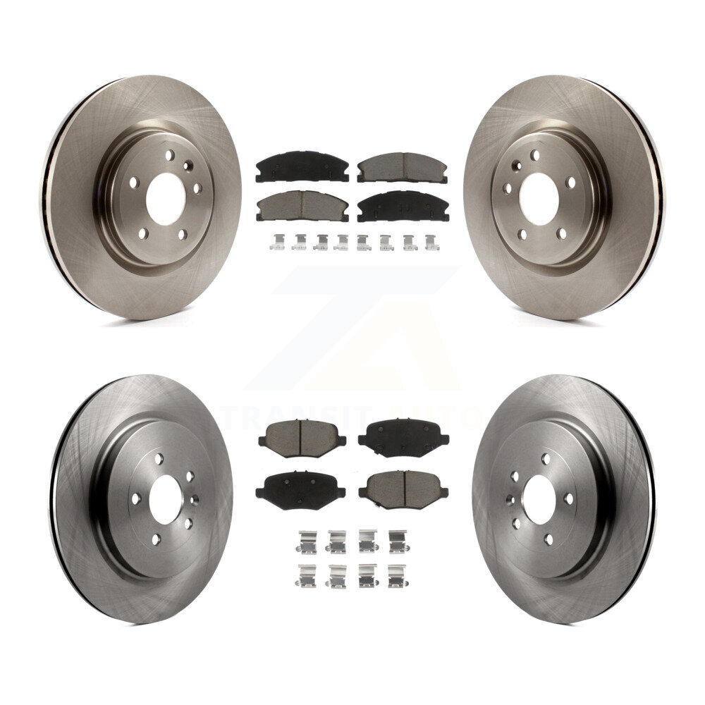 Front Rear Brake Rotors Ceramic Pad Kit For 13 Ford Explorer Sport With Heavy Duty Brakes K8C-101303