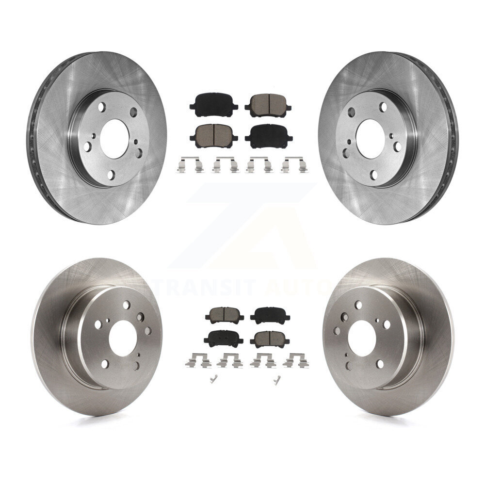 Front Rear Disc Brake Rotors And Ceramic Pads Kit For 2000-2004 Toyota Avalon K8C-101306