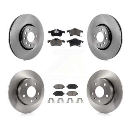 Front Rear Disc Brake Rotors And Ceramic Pads Kit For 2008-2009 Saturn Astra K8C-101307