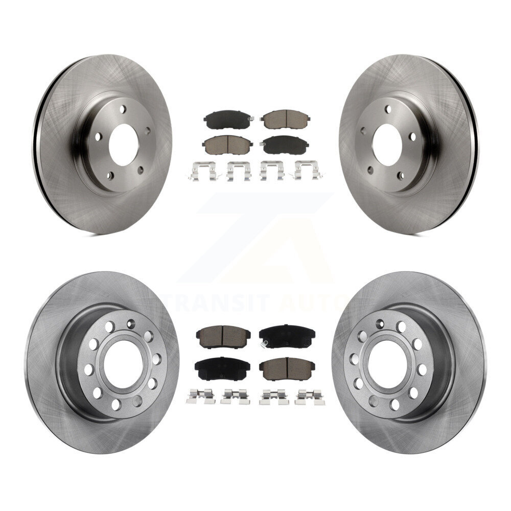 Front Rear Disc Brake Rotors And Ceramic Pads Kit For Nissan Maxima INFINITI I35 K8C-101325