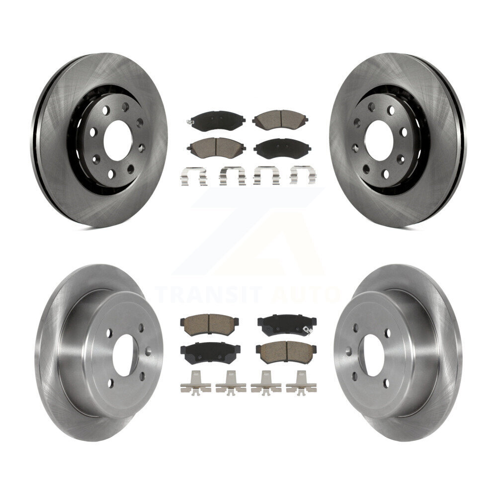 Front Rear Disc Brake Rotors And Ceramic Pads Kit For Chevrolet Spark EV K8C-101330