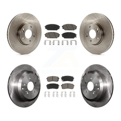 Front Rear Disc Brake Rotors And Ceramic Pads Kit For 2007-2012 Hyundai Veracruz K8C-101332