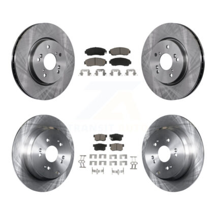 Front Rear Disc Brake Rotors And Ceramic Pads Kit For Acura RDX K8C-101335