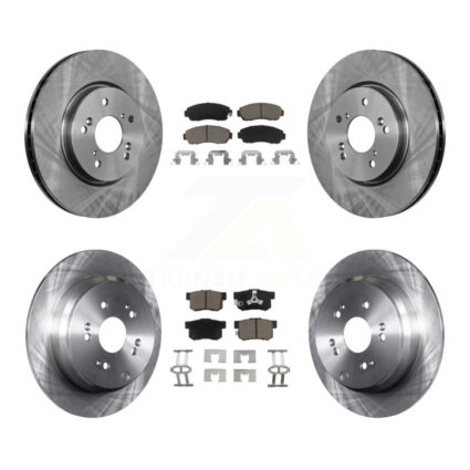 Front Rear Disc Brake Rotors And Ceramic Pads Kit For Honda CR-V Acura RDX K8C-101336