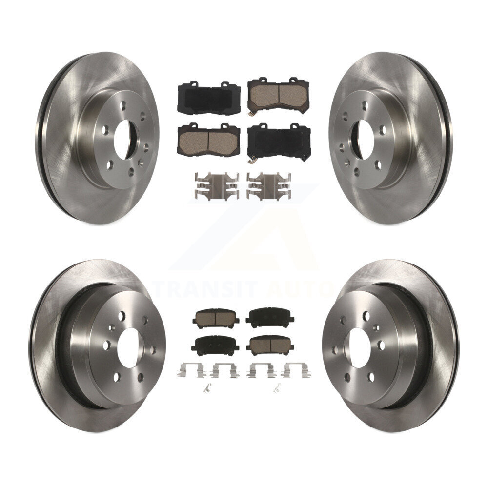 Front Rear Disc Brake Rotor & Ceramic Pad Kit For 2015-2020 Chevrolet Colorado GMC Canyon K8C-101340