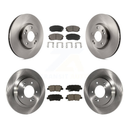 Front Rear Disc Brake Rotor Ceramic Pad Kit For 2016 Kia Soul EV From Chassis VIN #160921 K8C-101349