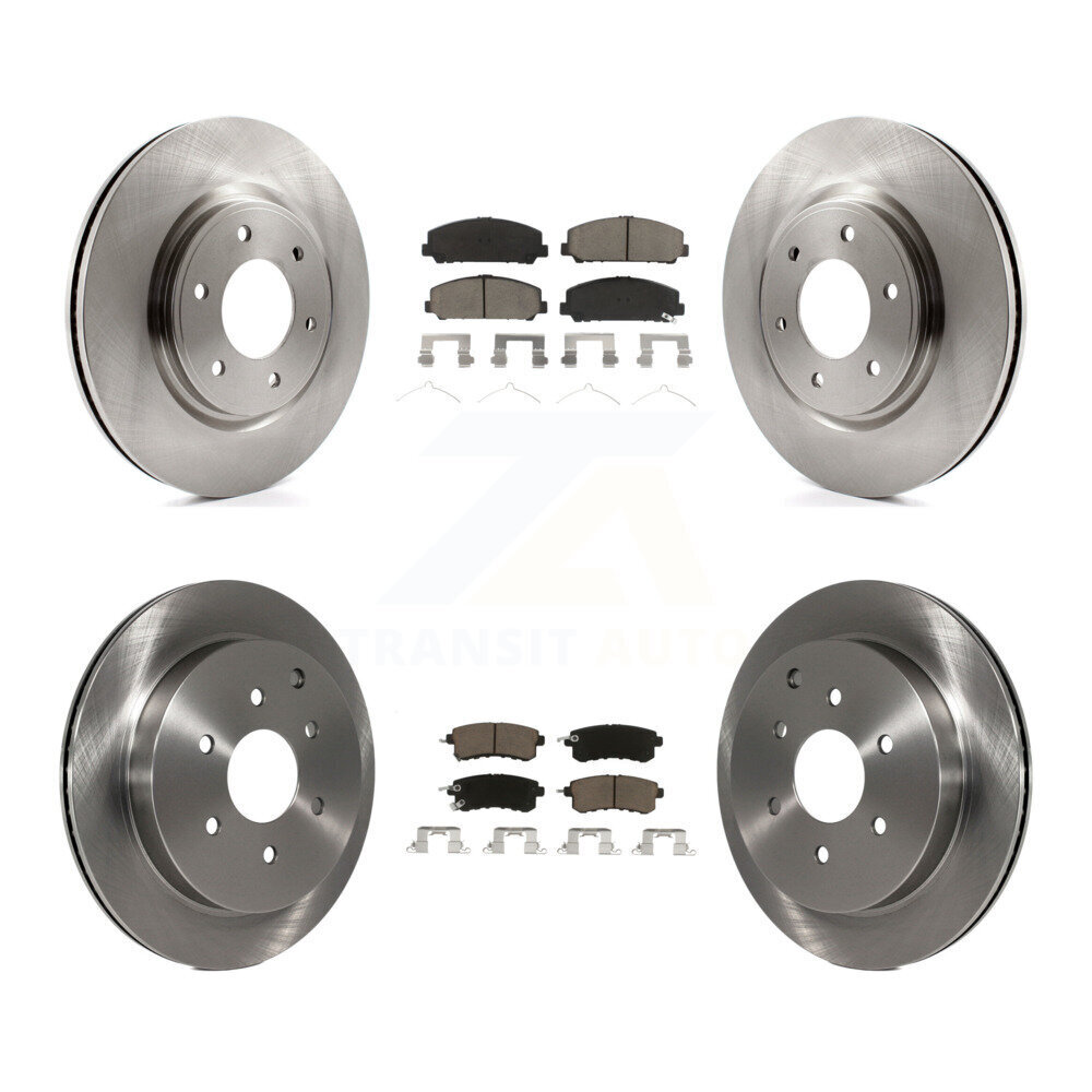 Front Rear Disc Brake Rotors And Ceramic Pads Kit For INFINITI QX80 Nissan Armada QX56 K8C-101357