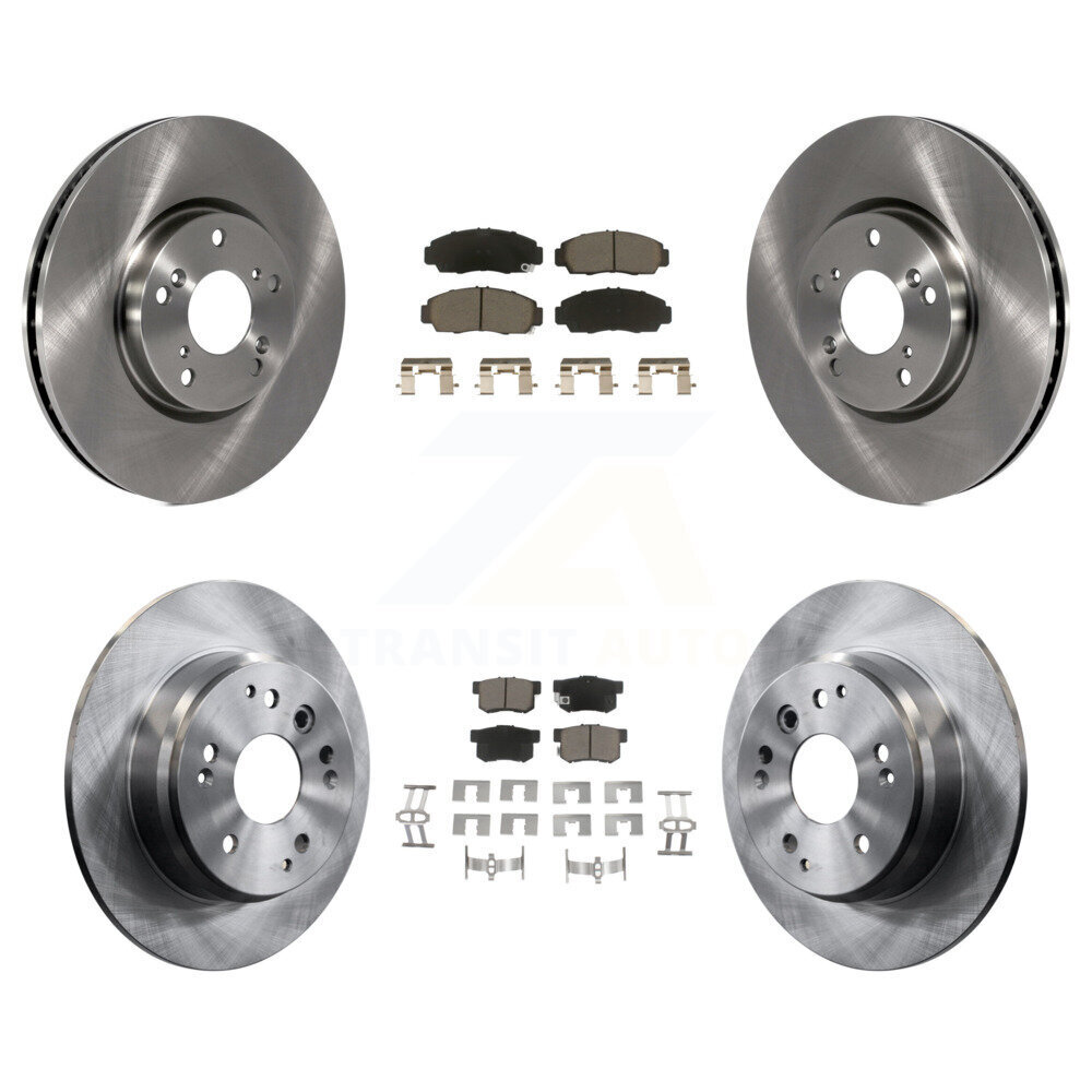 Front Rear Disc Brake Rotor Ceramic Pad Kit For 2004-2005 Acura TL Automatic transmission K8C-101366
