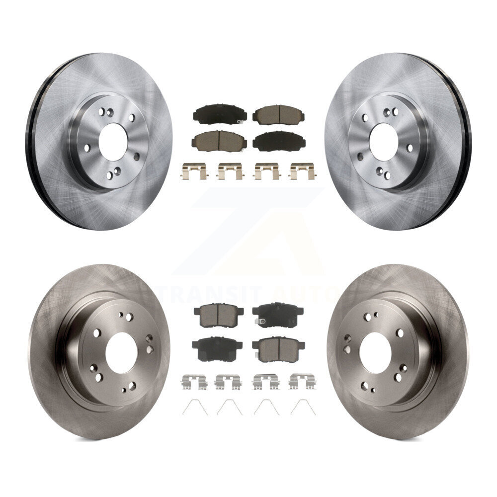 Front Rear Disc Brake Rotors And Ceramic Pads Kit For Honda Accord Acura TSX K8C-101368