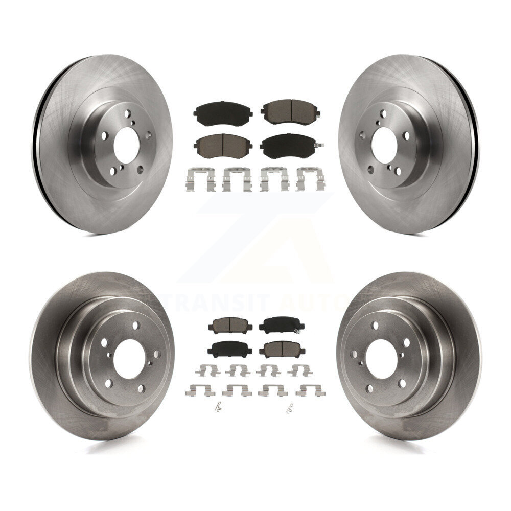 Front Rear Disc Brake Rotors And Ceramic Pads Kit For 2003 Subaru Forester Impreza K8C-101399