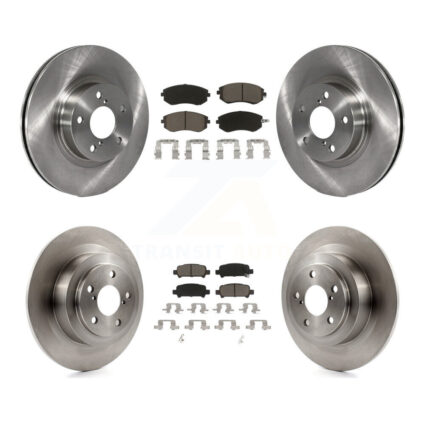 Front Rear Disc Brake Rotors And Ceramic Pads Kit For Subaru Legacy K8C-101415