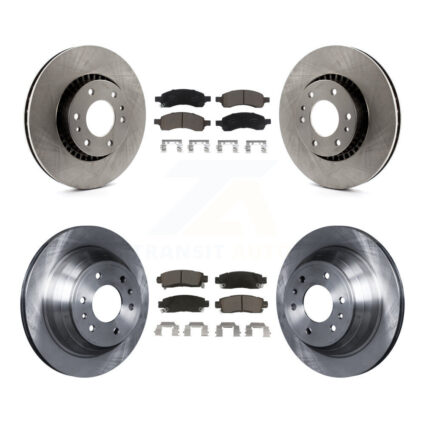 Front Rear Brake Rotor & Ceramic Pad Kit For Chevrolet Trailblazer GMC Envoy XL EXT Buick K8C-101419