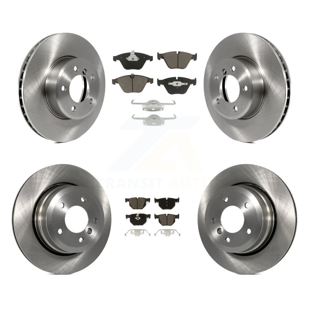 Front Rear Brake Rotor & Ceramic Pad Kit For BMW 530xi 528i xDrive 535i 535xi 528xi 525xi K8C-101420