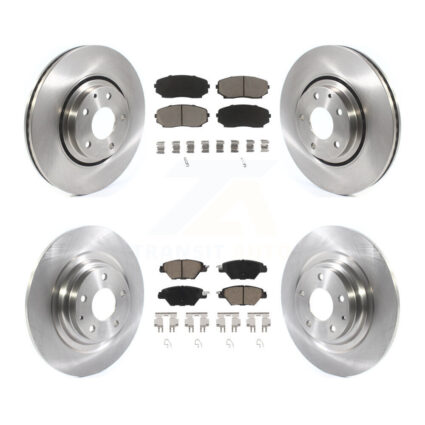 Front Rear Disc Brake Rotors And Ceramic Pads Kit For 2016-2023 Mazda CX-9 K8C-101425