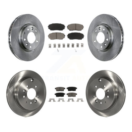 Front Rear Disc Brake Rotors And Ceramic Pads Kit For Mazda CX-7 Ford Edge Lincoln MKX K8C-101426
