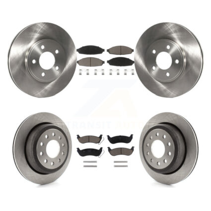 Front Rear Disc Brake Rotors And Ceramic Pads Kit For 2003-2011 Lincoln Town Car Sedan K8C-101428