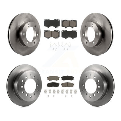 Front Rear Disc Brake Rotors And Ceramic Pads Kit For Toyota Sequoia K8C-101431