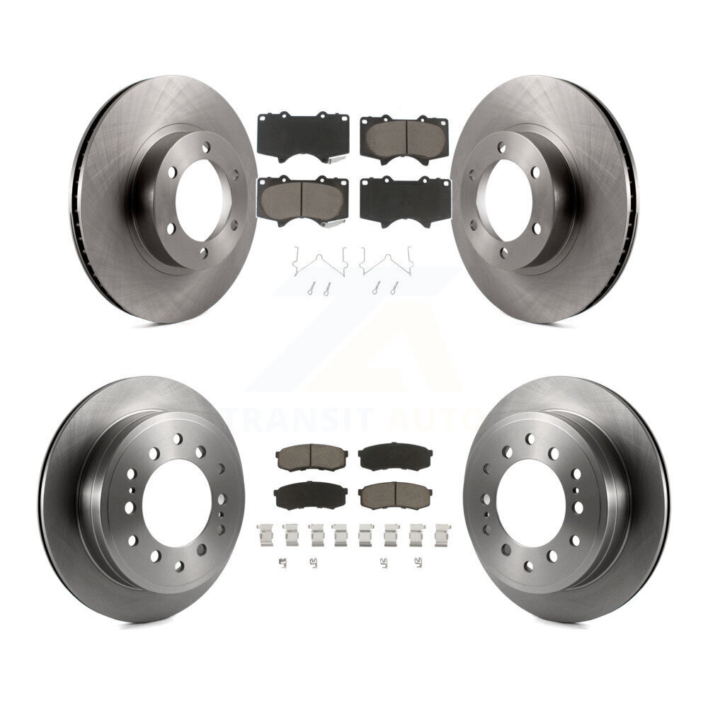Front Rear Disc Brake Rotors And Ceramic Pads Kit For Toyota 4Runner Lexus GX470 K8C-101432