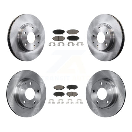 Front Rear Disc Brake Rotors And Ceramic Pads Kit For Mazda 3 Sport K8C-101439
