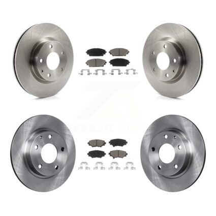 Front Rear Disc Brake Rotors And Ceramic Pads Kit For Mazda 3 Sport K8C-101440