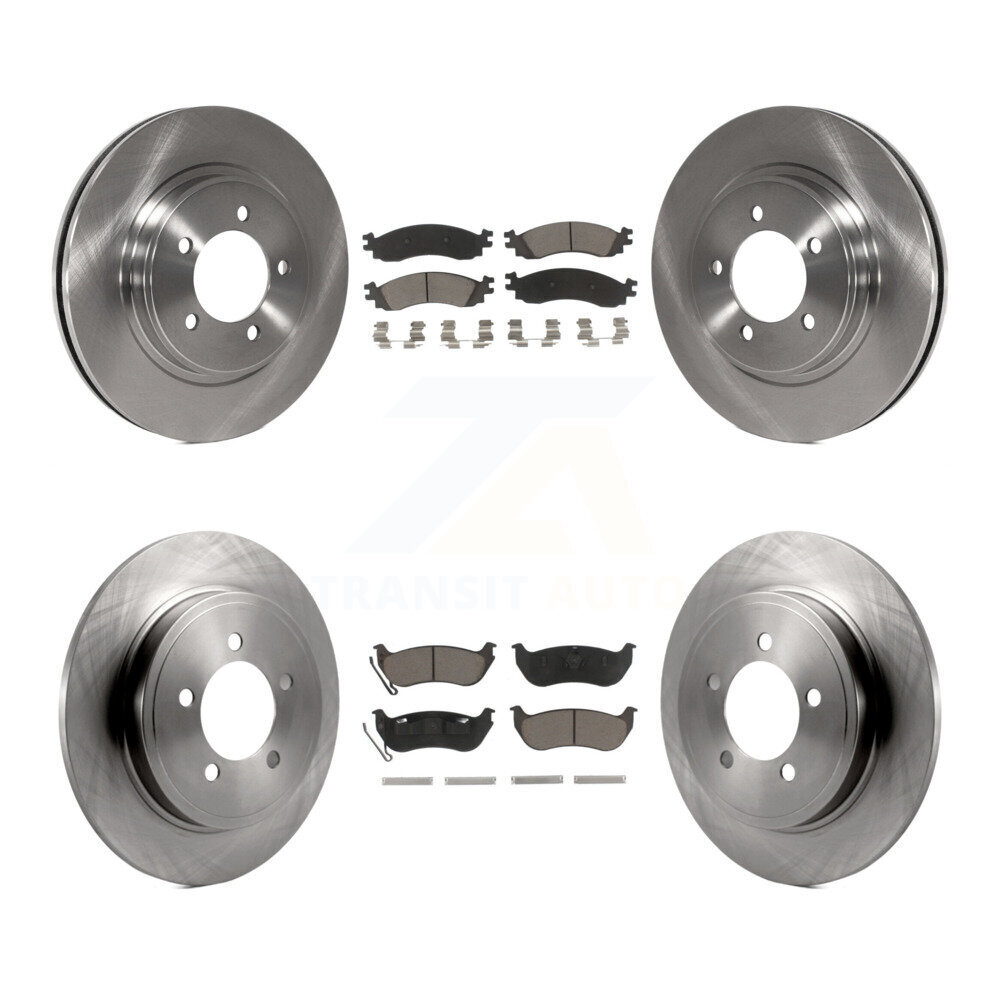 Front Rear Brake Rotor & Ceramic Pad Kit For Ford Explorer Sport Trac Mercury Mountaineer K8C-101447