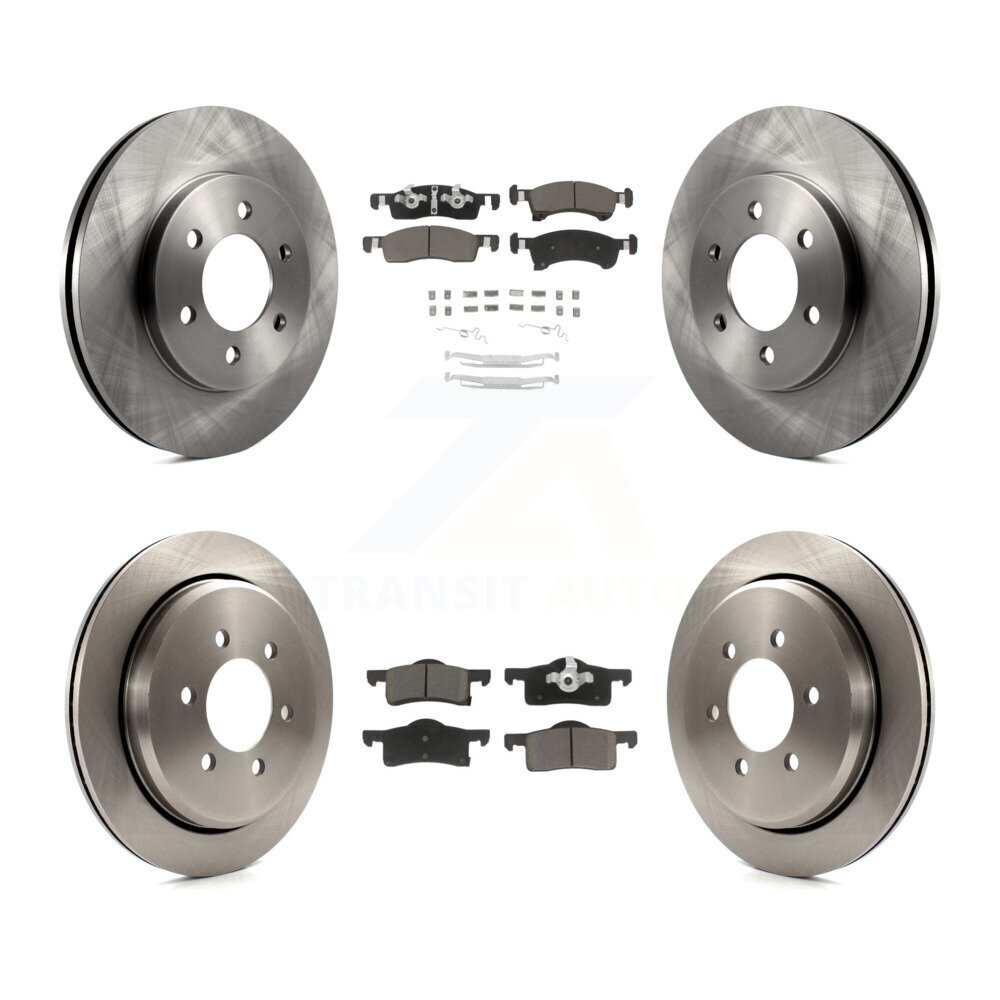 Front Rear Disc Brake Rotors And Ceramic Pads Kit For Ford Expedition Lincoln Navigator K8C-101451