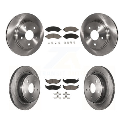Front Rear Brake Rotors Ceramic Pad Kit For Ram 1500 Classic Dodge Chrysler Aspen Durango K8C-101456
