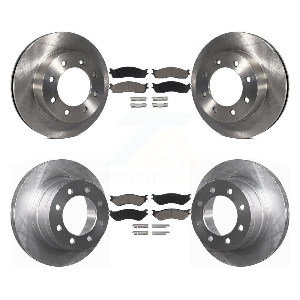 Front Rear Disc Brake Rotors And Ceramic Pads Kit For Dodge Ram 1500 3500 2500 K8C-101457