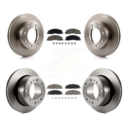Front Rear Disc Brake Rotors And Ceramic Pads Kit For Ram 3500 2500 1500 Dodge K8C-101458