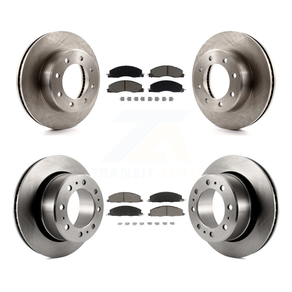 Front Rear Disc Brake Rotors And Ceramic Pads Kit For Ram 3500 2500 1500 Dodge K8C-101458