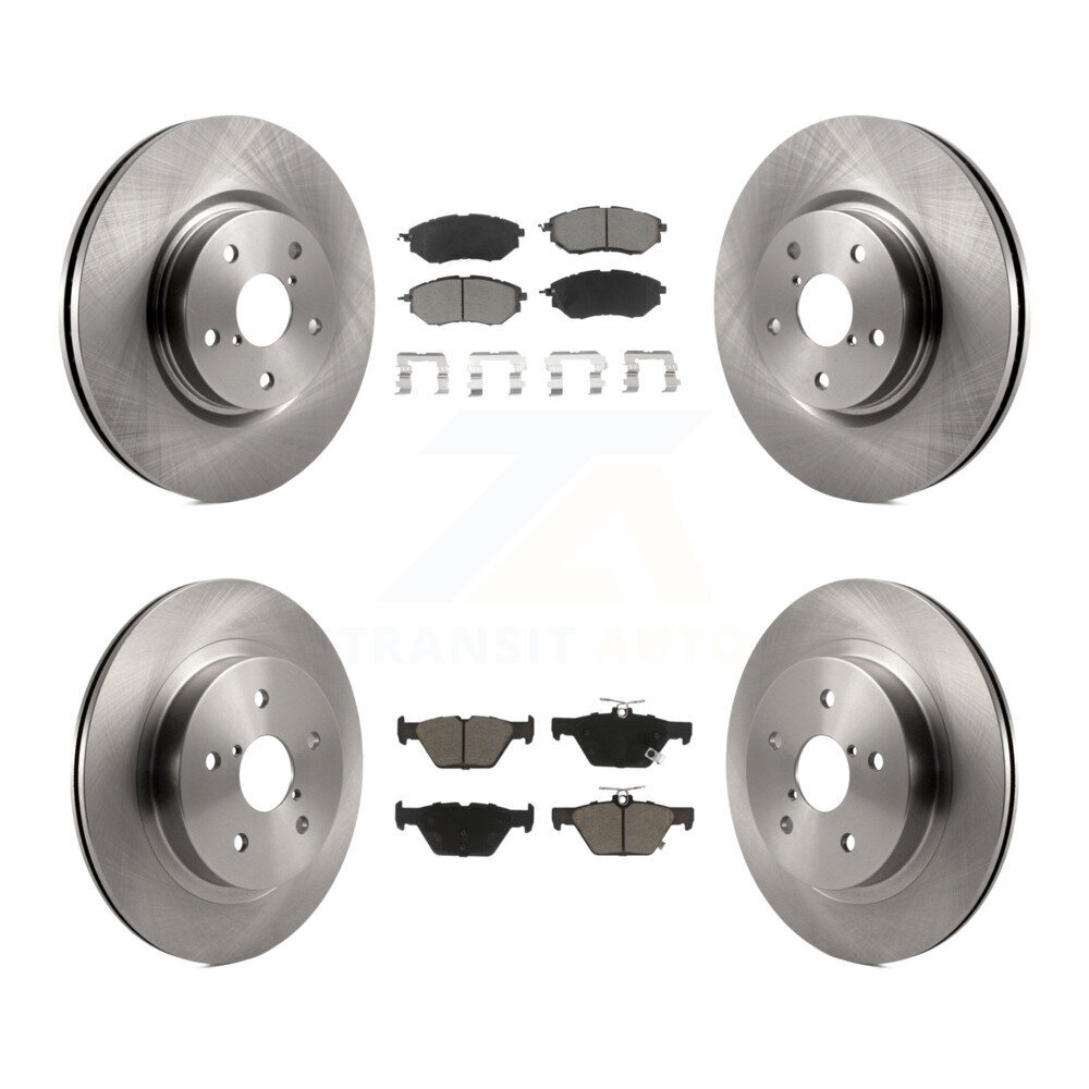 Front Rear Disc Brake Rotors And Ceramic Pads Kit For Subaru Outback WRX Legacy K8C-101461