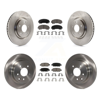 Front Rear Disc Brake Rotors And Ceramic Pads Kit For Nissan Rogue K8C-101468
