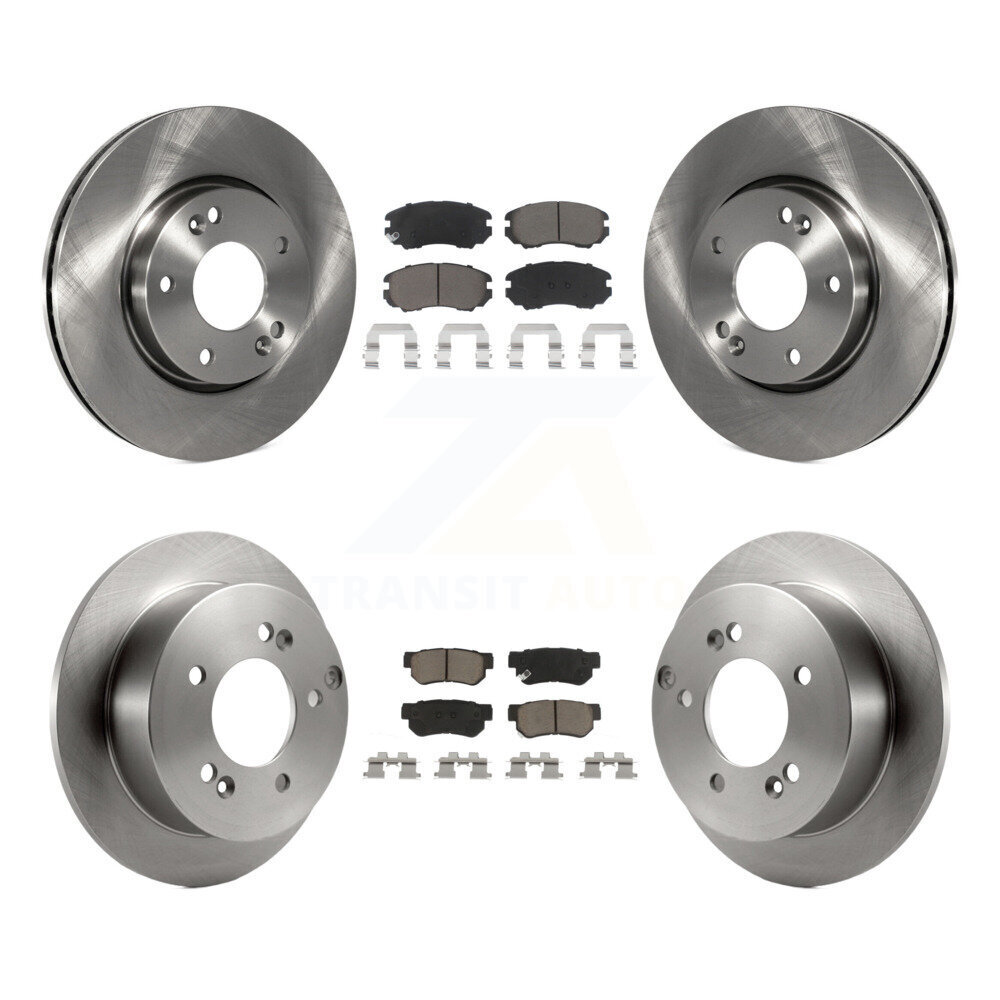 Front Rear Disc Brake Rotor Ceramic Pad Kit For Hyundai Tucson Kia Sportage Sonata Optima K8C-101478