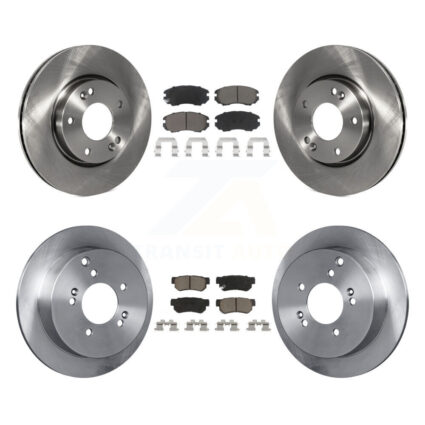Front Rear Disc Brake Rotors And Ceramic Pads Kit For Hyundai Tucson Kia Sportage K8C-101479