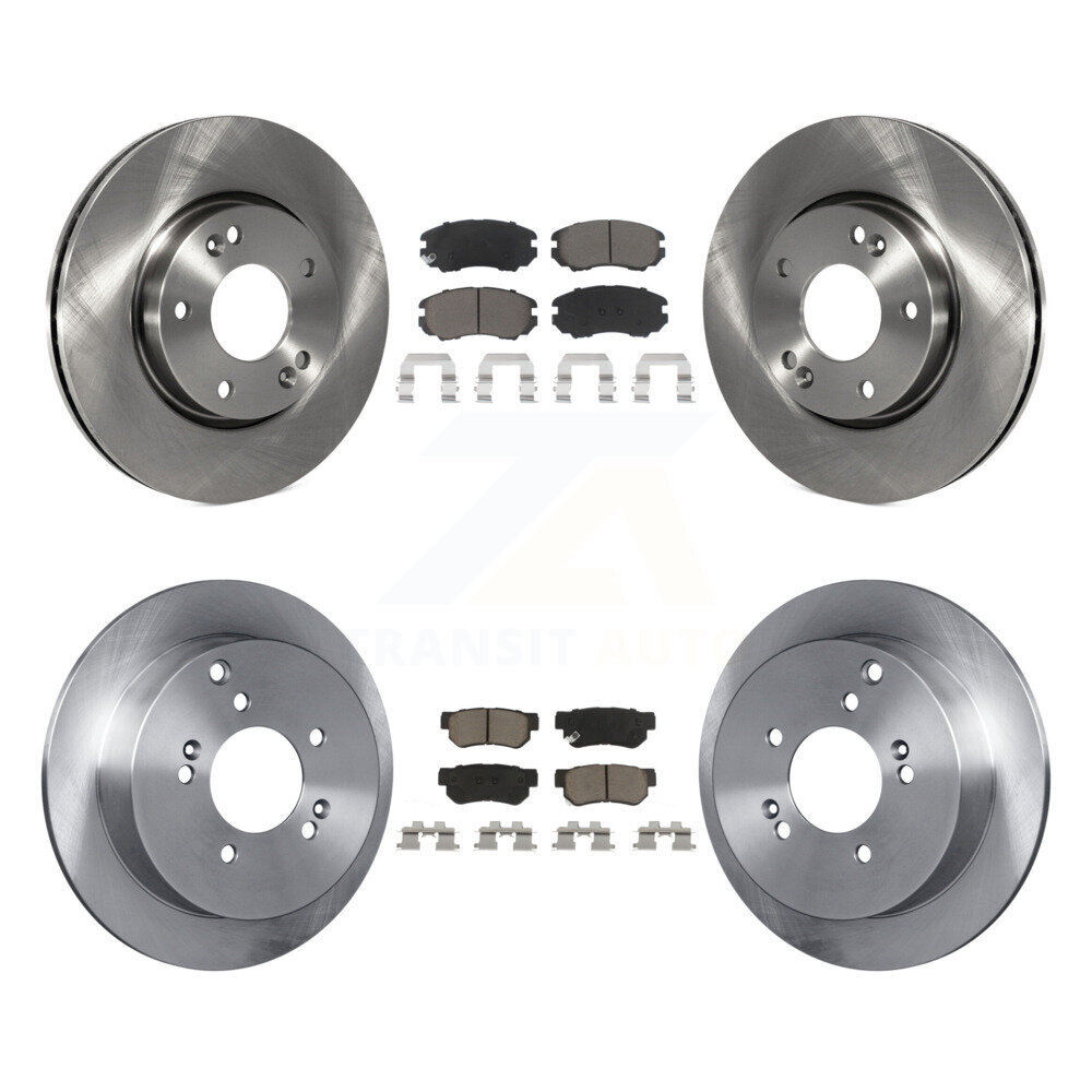 Front Rear Disc Brake Rotors And Ceramic Pads Kit For Hyundai Tucson Kia Sportage K8C-101479