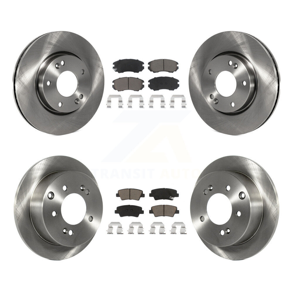 Front Rear Disc Brake Rotors And Ceramic Pads Kit For 2012-2013 Kia Soul K8C-101480