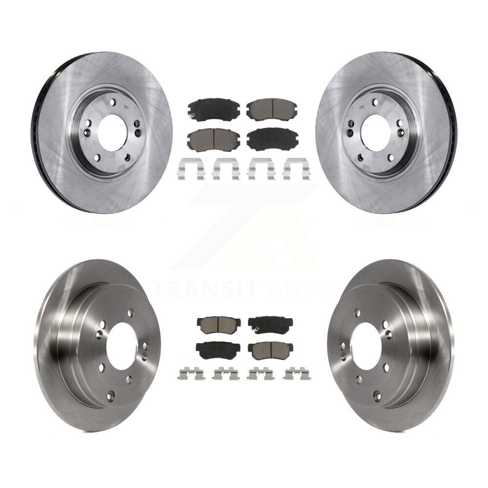 Front Rear Disc Brake Rotors And Ceramic Pads Kit For 2006-2009 Hyundai Azera K8C-101481