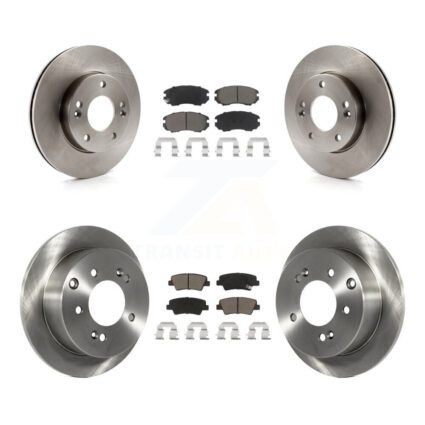 Front Rear Disc Brake Rotors And Ceramic Pads Kit For 2010-2011 Kia Soul 1.6L K8C-101483