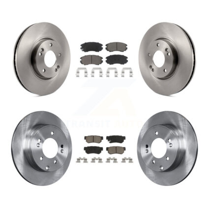 Front Rear Disc Brake Rotors And Ceramic Pads Kit For Hyundai Sonata 3.3L K8C-101486