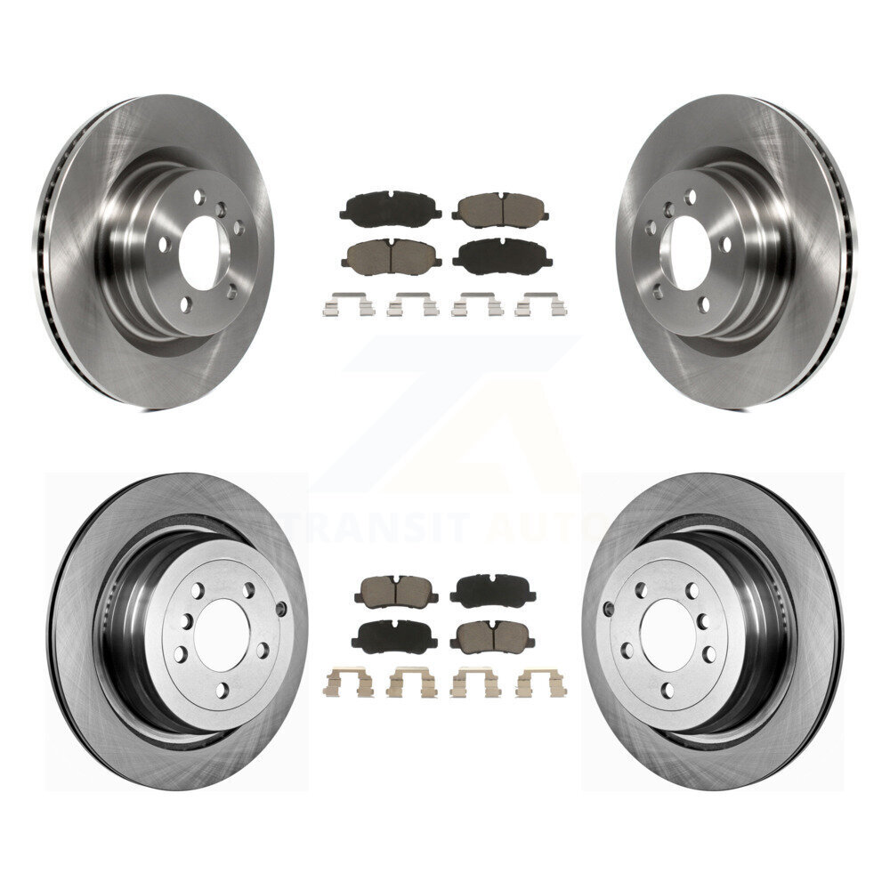 Front Rear Brake Rotor Ceramic Pad Kit For 2006-2009 Land Rover Range Naturally Aspirated K8C-101490