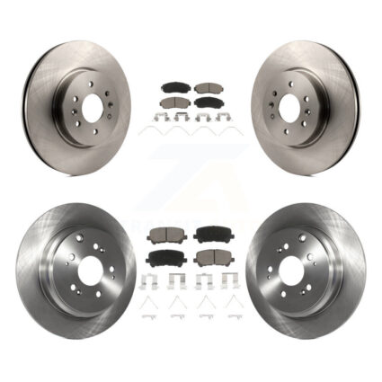 Front Rear Disc Brake Rotors And Ceramic Pads Kit For 2011-2014 Honda Odyssey K8C-101491