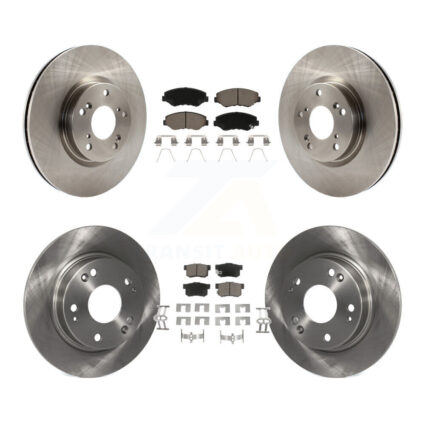 Front Rear Disc Brake Rotors And Ceramic Pads Kit For Honda Civic Acura ILX K8C-101498