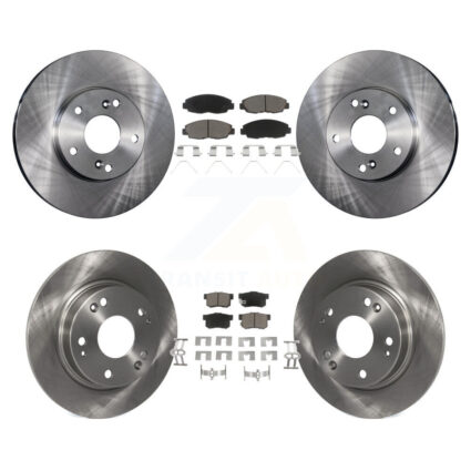 Front Rear Disc Brake Rotors And Ceramic Pads Kit For 2014-2015 Honda Civic Touring K8C-101499