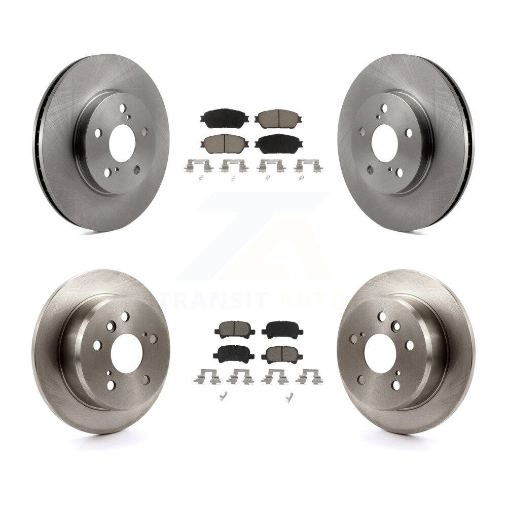 Front Rear Disc Brake Rotors And Ceramic Pads Kit For Toyota Solara Avalon K8C-101500