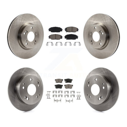 Front Rear Disc Brake Rotors And Ceramic Pads Kit For 2002-2006 Acura RSX Type-S K8C-101506
